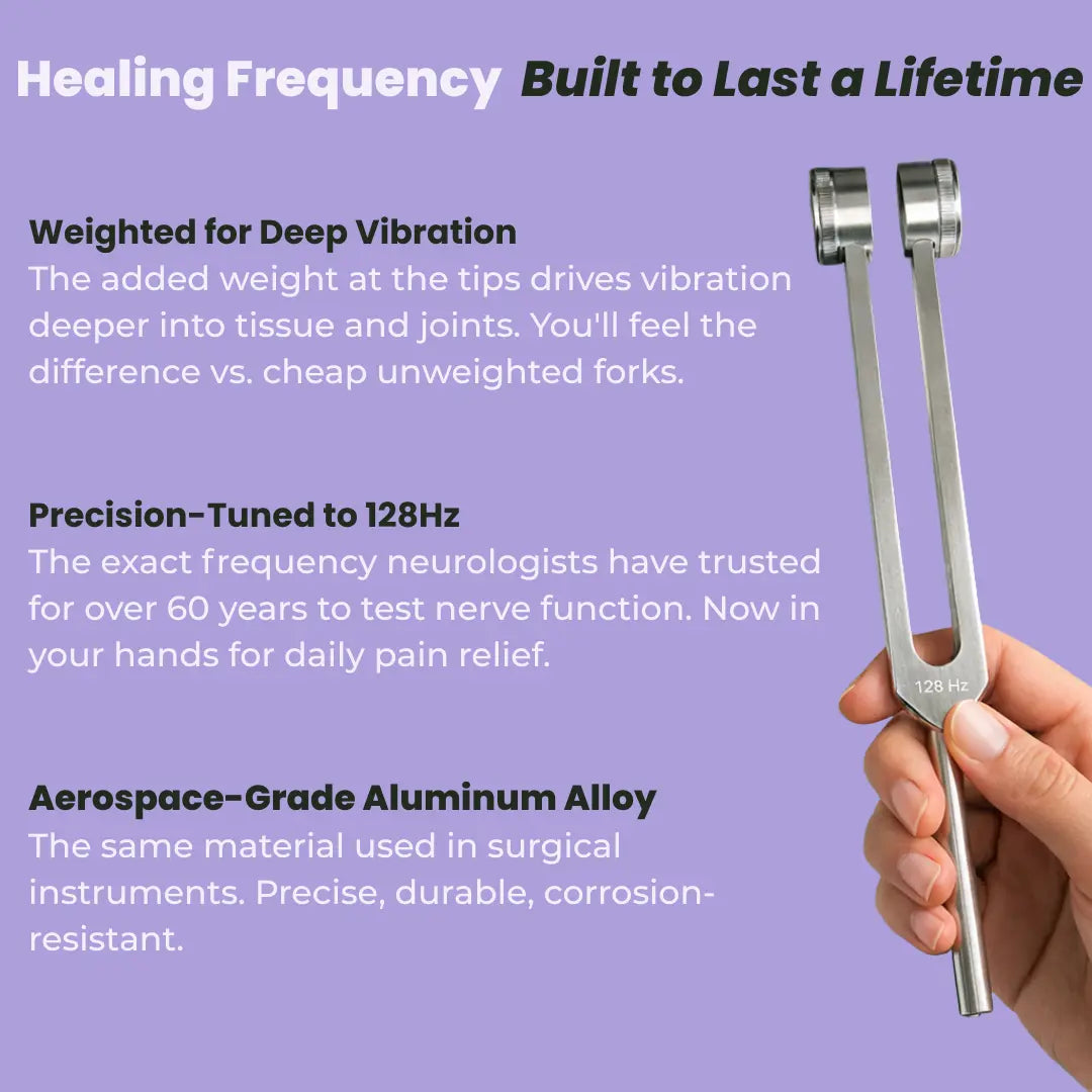 Leather Bag Set Tuning Fork Four-piece Set With Activator